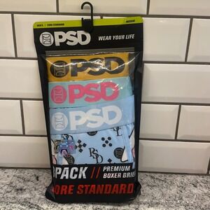 PSD Core Standard 3 Pack Men Boxer Briefs Premium Boxer Briefs Size Medium